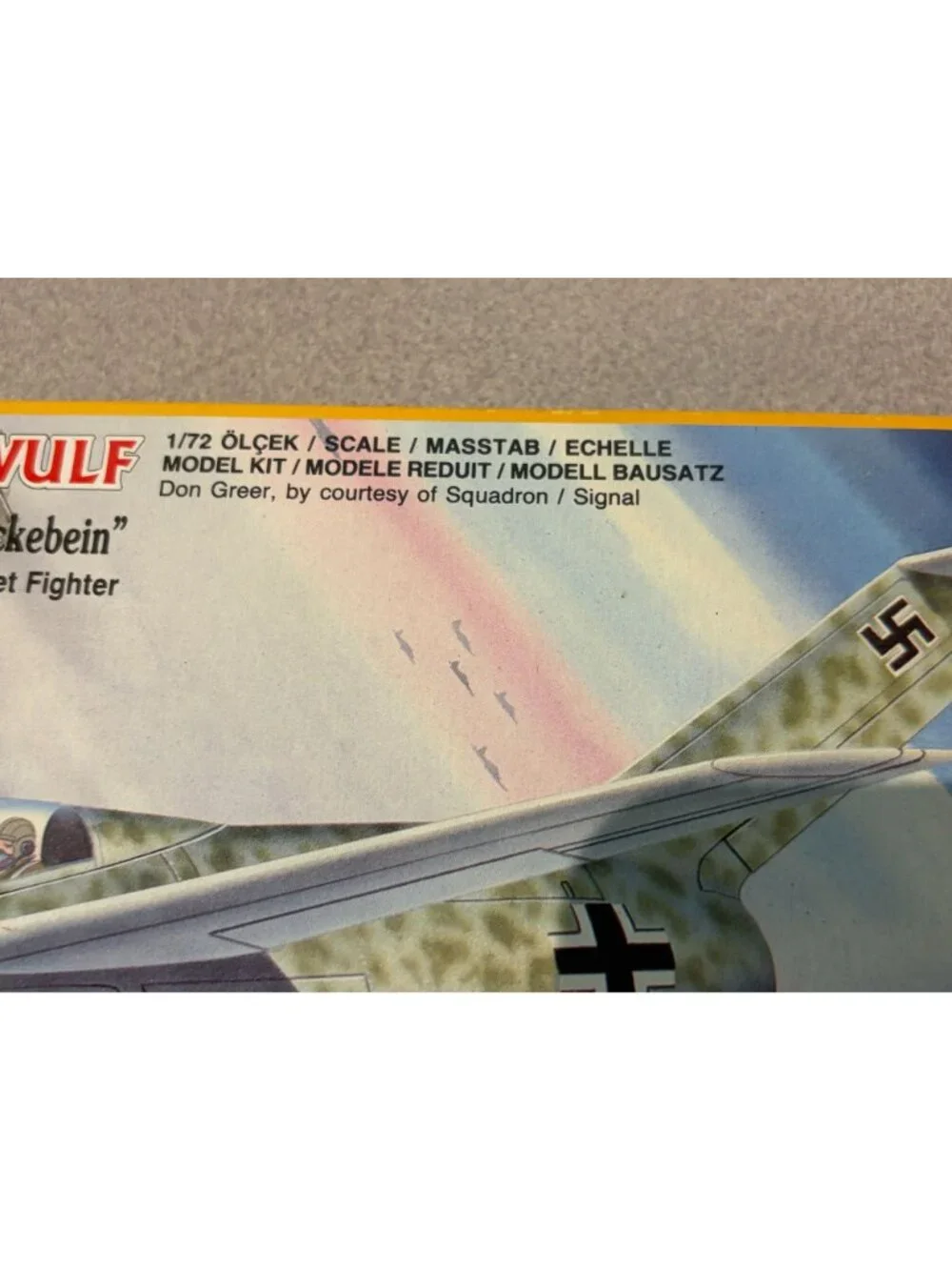 Vintage PM Model 1/72 Focke Wulf Ta-183 Huckebein German Jet Fighter Kit PM-213